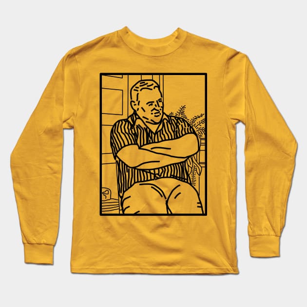 Minimal Irish Uncle Matt Meme Long Sleeve T-Shirt by ellenhenryart